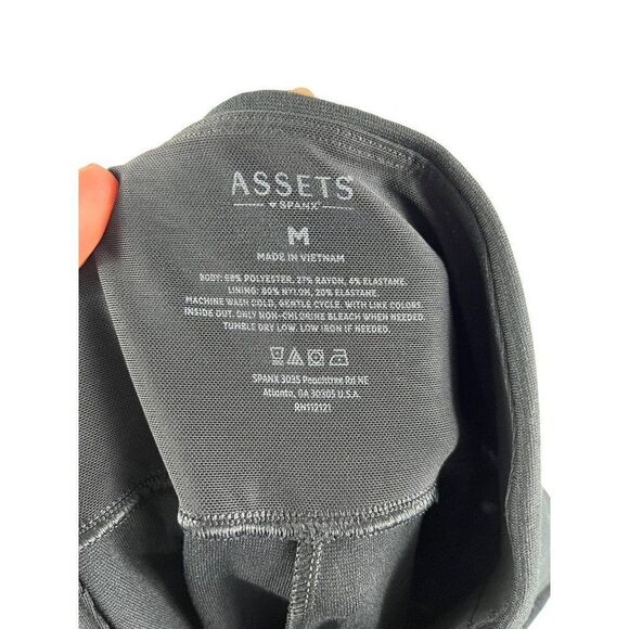Assets by Spanx Women's Ponte Shaping Leggings Black Size Medium - Picture 6 of 7